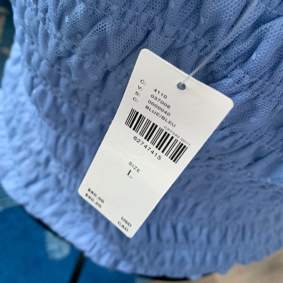 Anthropologie NWT blue top size large - Picture 2 of 5